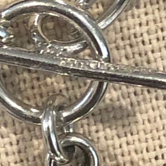 TAXCO Sterling Silver Red Jasper Heart Charm Rolo Bracelet - Picture 3 of 5